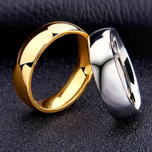 6mm Titanium Wedding Ring Stainless Steel 1