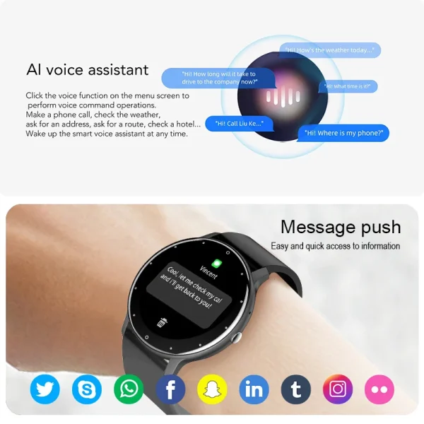LIGE Smart Watch (for Android / IOS) 6