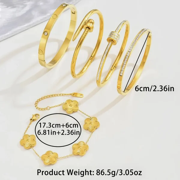 Gold Bangles 4