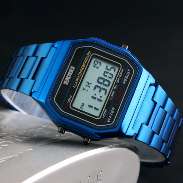 Stainless Steel Chrono Sport Watch 2
