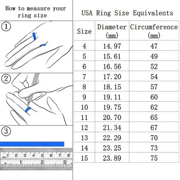 2pcs/set Luxury Crystal Female AAA Zircon Stone Ring Set For Women Fashion Bridal Wedding Rings For Women Love Rings 3