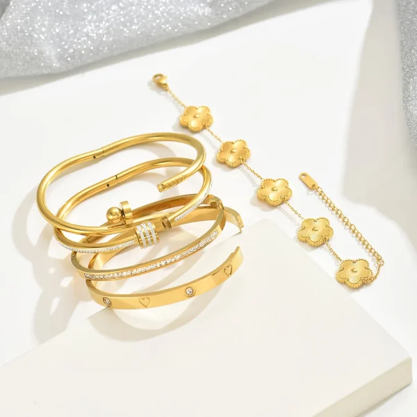 Gold Bangles 3