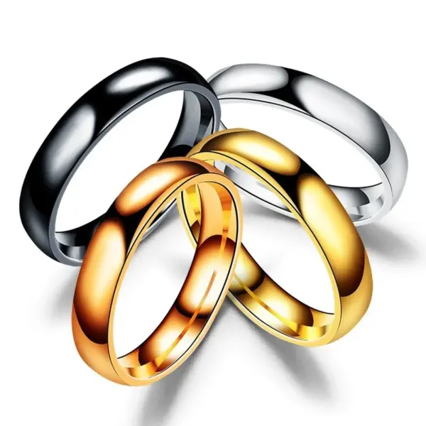 6mm Titanium Wedding Ring Stainless Steel 2