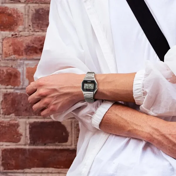 Stainless Steel Chrono Sport Watch 3