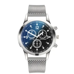 Men Stainless Steel Casual Quartz Wristwatch 1