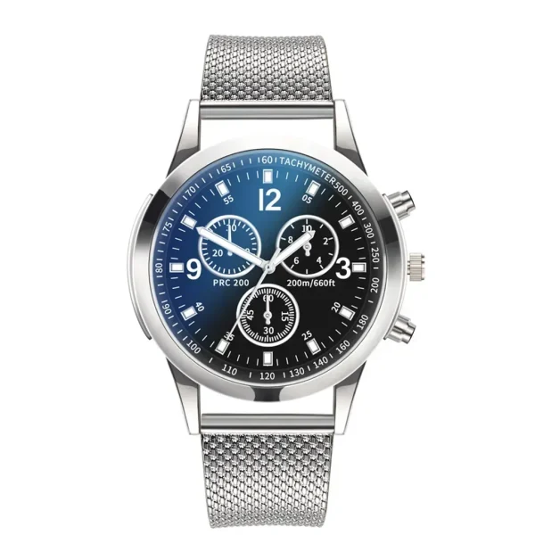 Men Stainless Steel Casual Quartz Wristwatch 1