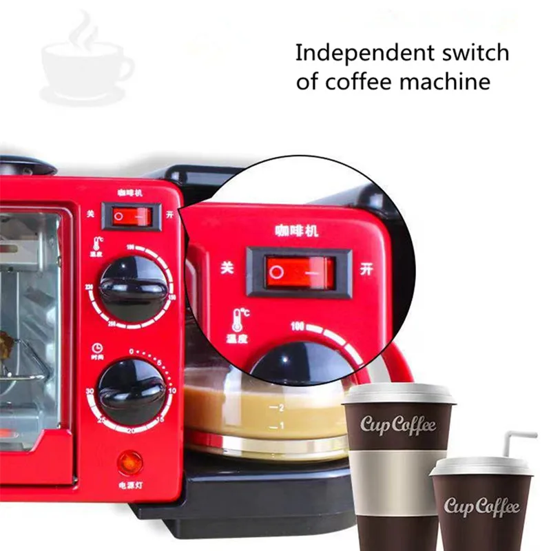 Kitchen 3 In 1 Breakfast Making Machine Coffee Maker 6