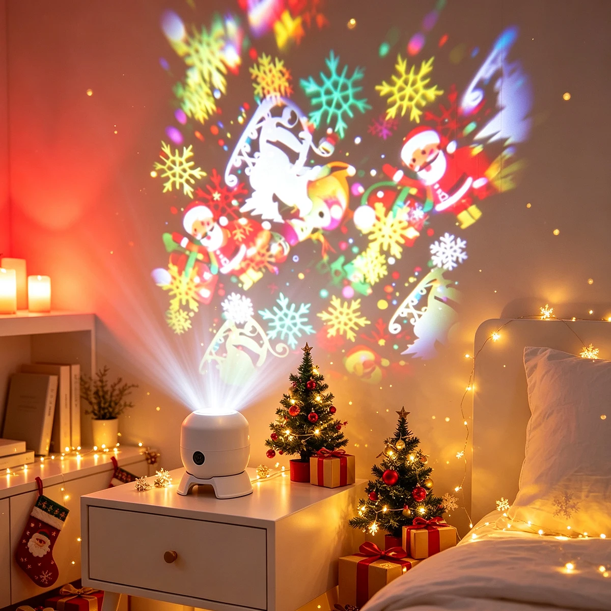 Christmas Rotating LED Projection Lamp 1