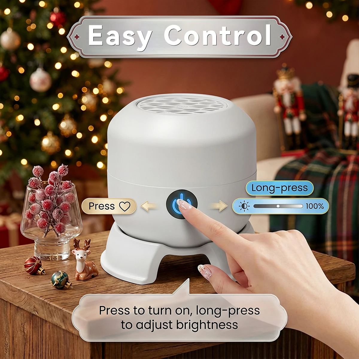 Christmas Rotating LED Projection Lamp 6