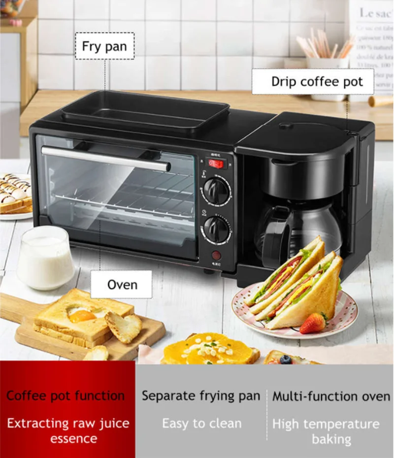 Kitchen 3 In 1 Breakfast Making Machine Coffee Maker 5
